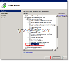 Omogući značajku alata Hyper-V u sustavu Windows Server 2008