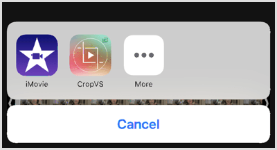 Dodirnite ikonu CropVS da biste otvorili alate aplikacije.