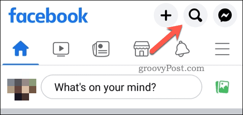 Facebook ikona za mobilno pretraživanje