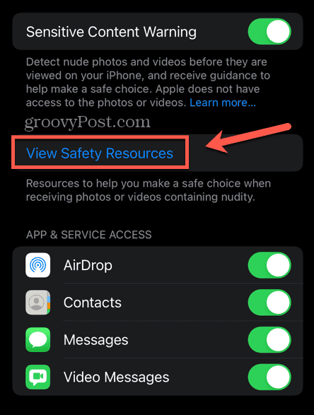 iOS pogled sigurnosnih resursa