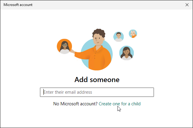 kreirajte račun za dijete, postavite roditeljski nadzor na Windows 11