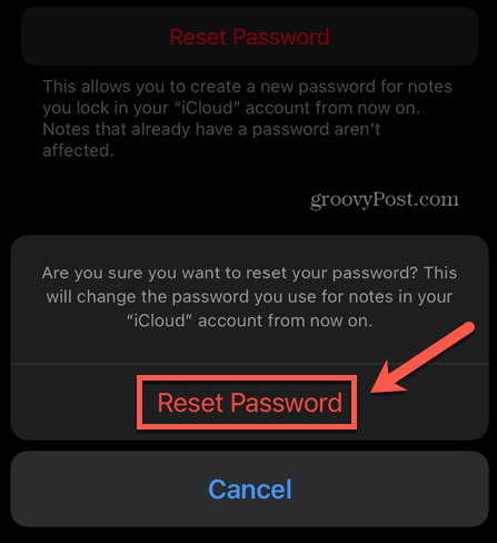 poništi lozinku za iphone