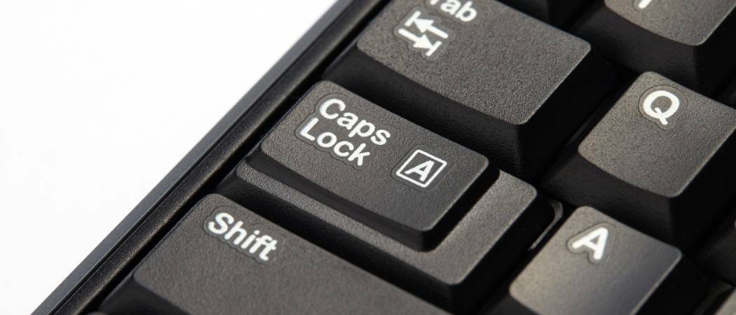 Kako koristiti tipku Shift za onemogućavanje Caps Lock