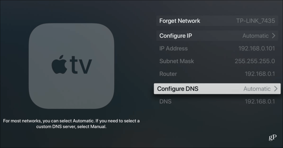 Kako promijeniti postavku DNS-a na vašem Apple TV-u