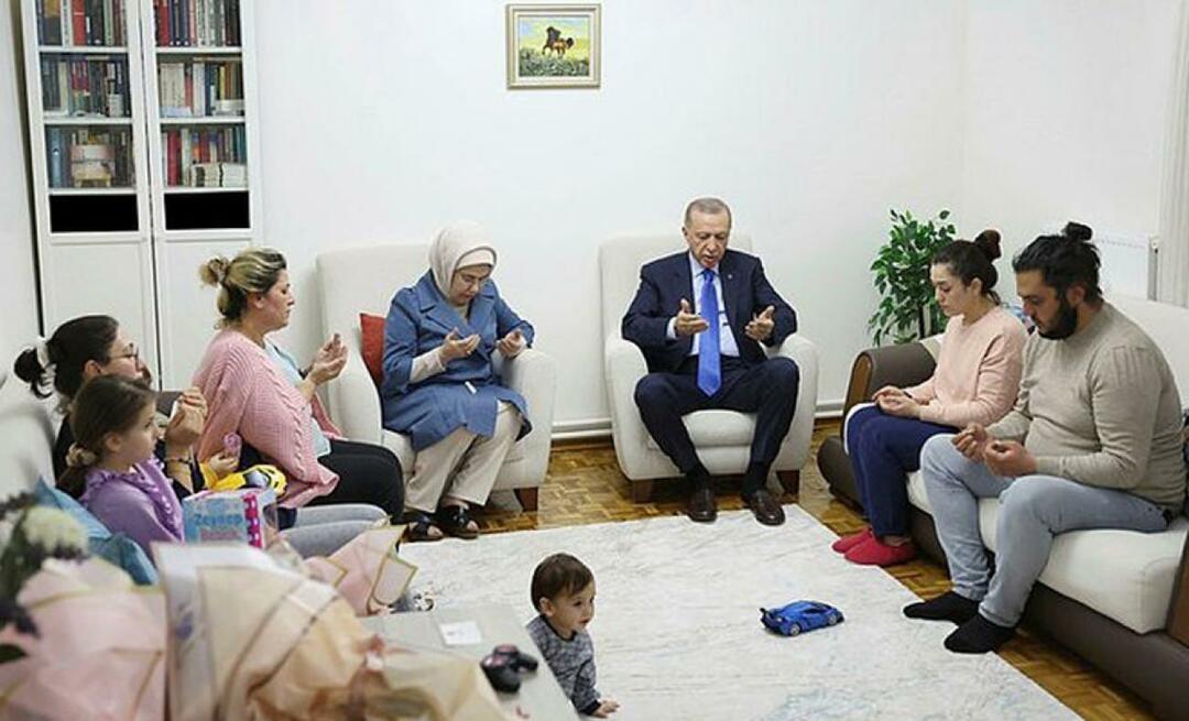 Značajan posjet predsjednika Erdoğana i Emine Erdoğan obitelji preživjelih u potresu!