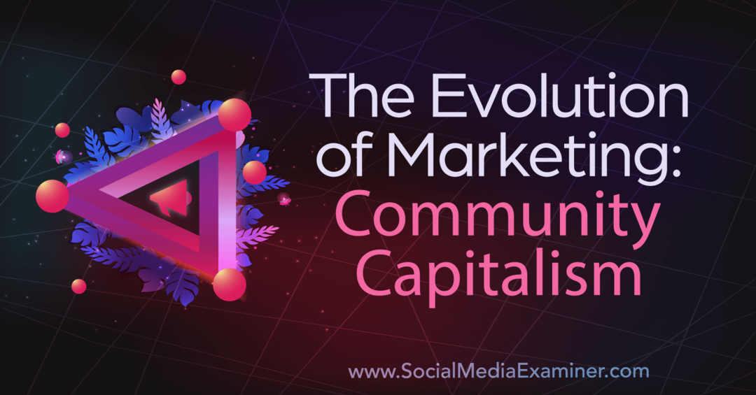 Evolucija marketinga: Kapitalizam zajednice: Ispitivač društvenih medija