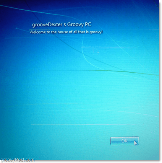 Pravna obavijest o pokretanju poruke za sustav Windows 7