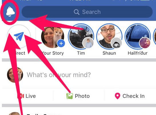 Čini se da je Facebook premjestio ikonu Obavijesti s dna na vrh mobilne aplikacije za iOS.