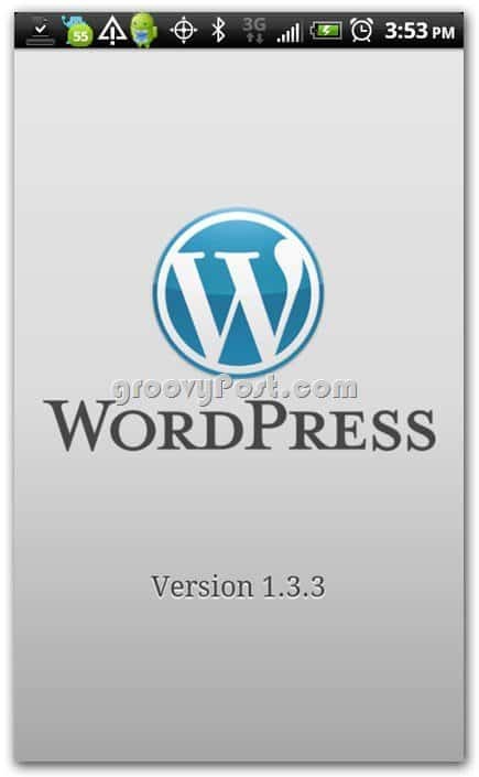 Wordpress na verziji Android 1.33