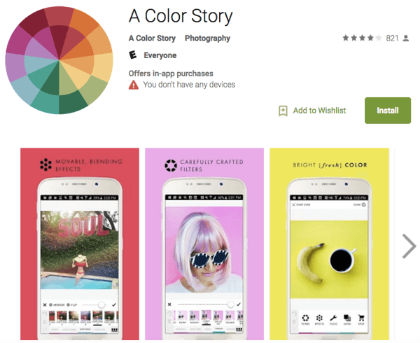 aplikacija za boju u boji