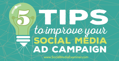 poboljšati oglasnu kampanju na društvenim mrežama