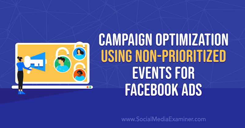 Optimizacija kampanje korištenjem prioritetnih događaja za Facebook oglase Anna Sonnenberg na ispitivaču društvenih medija.