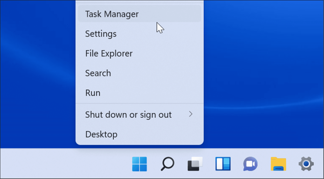 Otvorite Upravitelj zadataka u sustavu Windows 11