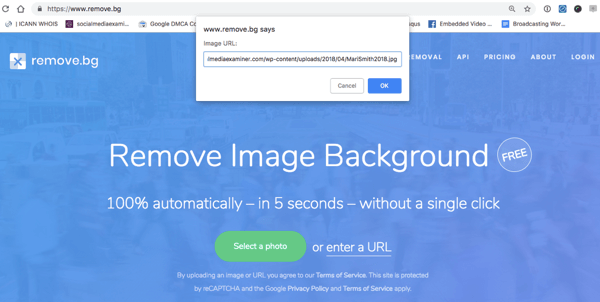 remove.bg koristi AI za automatsko uklanjanje pozadine sa slika.