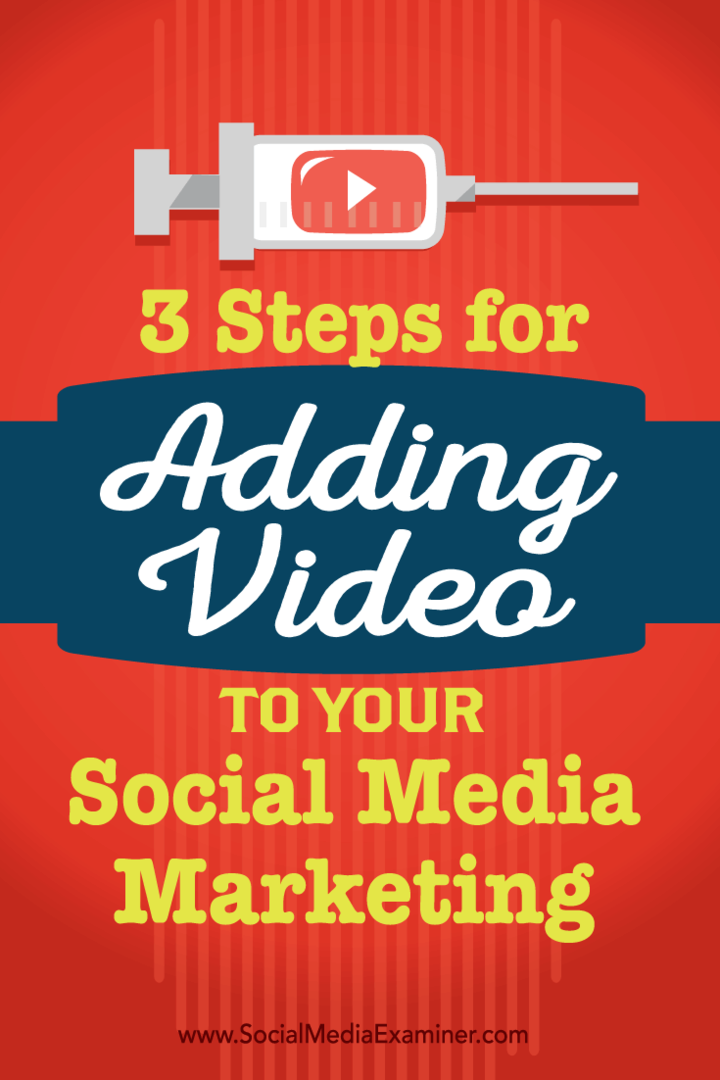 3 koraka za dodavanje videozapisa marketingu na društvenim mrežama: Ispitivač društvenih medija
