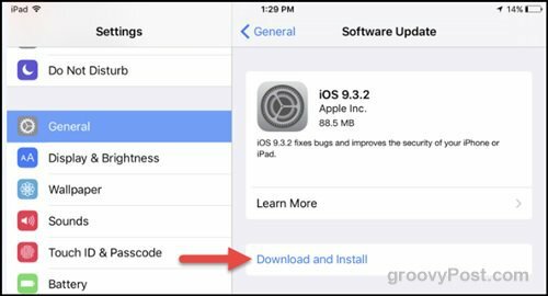 apple iOS 9.3.2 ažurirati sigurnosnu zakrpu