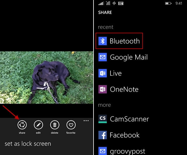 Windows Phone 8.1 Savjet: Dijeljenje datoteka putem Bluetooth-a