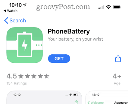 Instalirajte aplikaciju PhoneBattery iz App Store-a