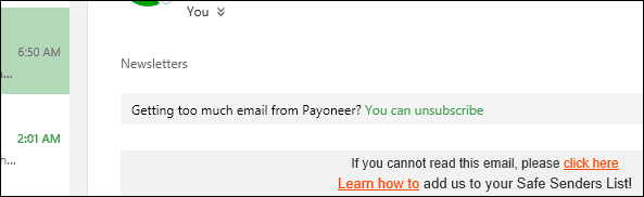 Kako odjaviti pretplatu na popise mailova