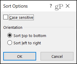 Više opcija sortiranja u Excelu