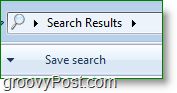 Snimka zaslona za Windows 7 - Windows Search
