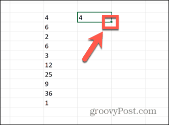 excel drška za povlačenje