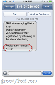 SMS spam od AT&T