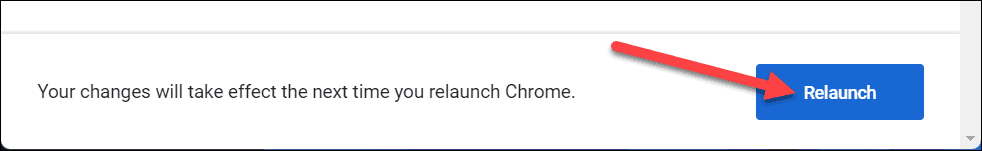 Gumb za ponovno pokretanje Chromea