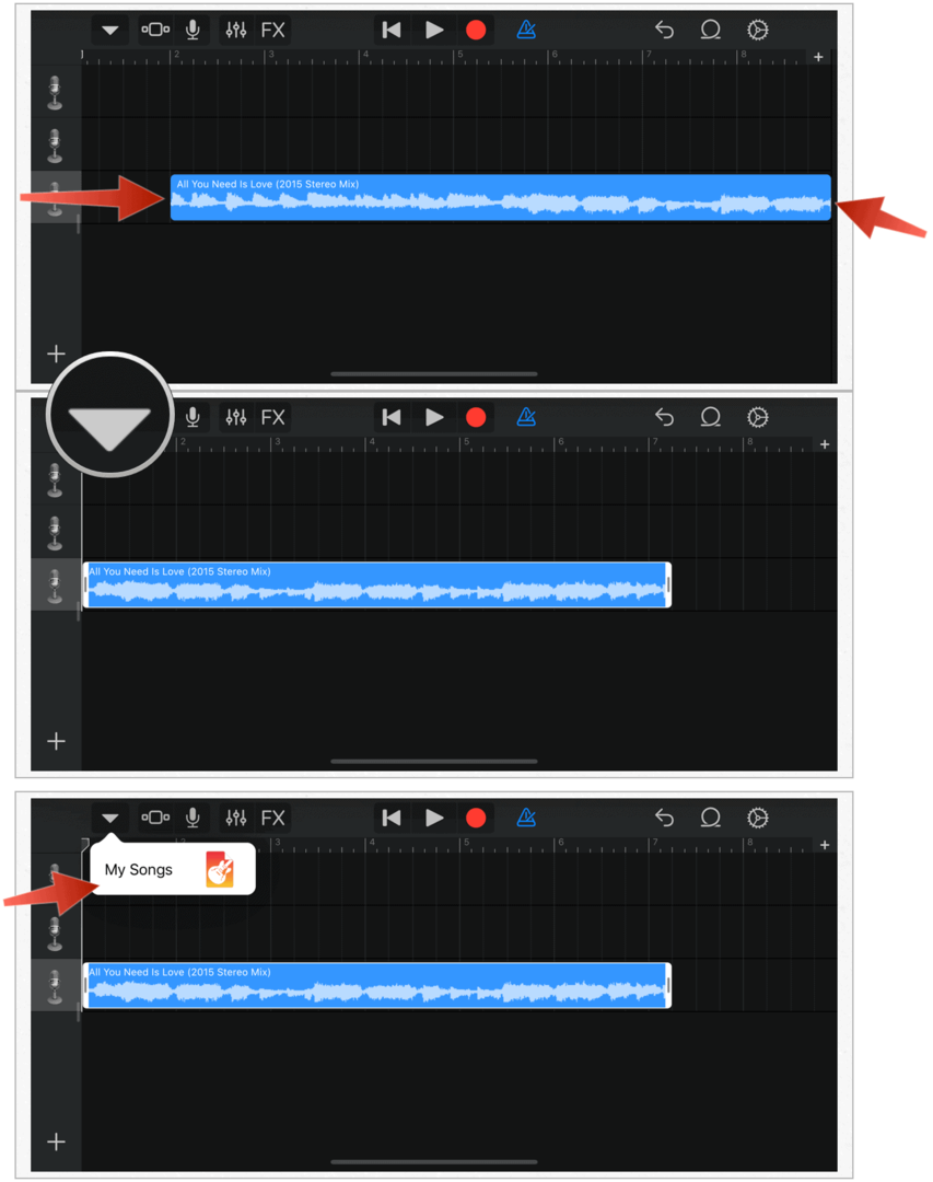 GarageBand moje pjesme