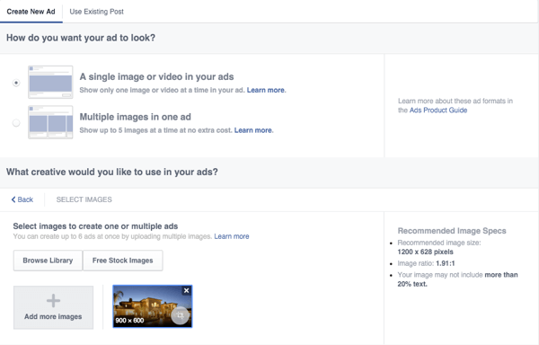 Facebook oglas na platnu postavlja kreativne mogućnosti