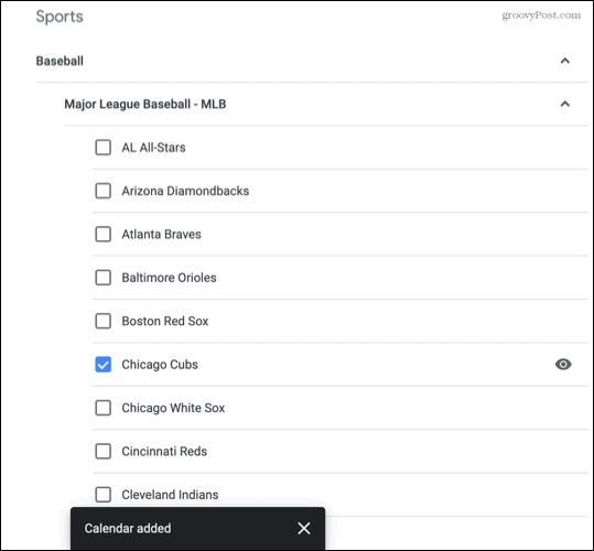 Sport je dodan u Google kalendar