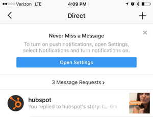 instagram priča izravna poruka inbox