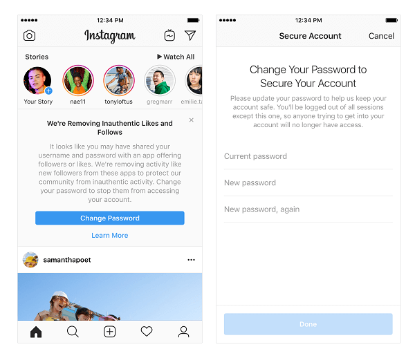 Instagram je najavio da će početi uklanjati neautentične oznake "sviđa mi se", komentare i komentare s računa koristeći aplikacije i botove trećih strana kako bi povećao njihovu popularnost.