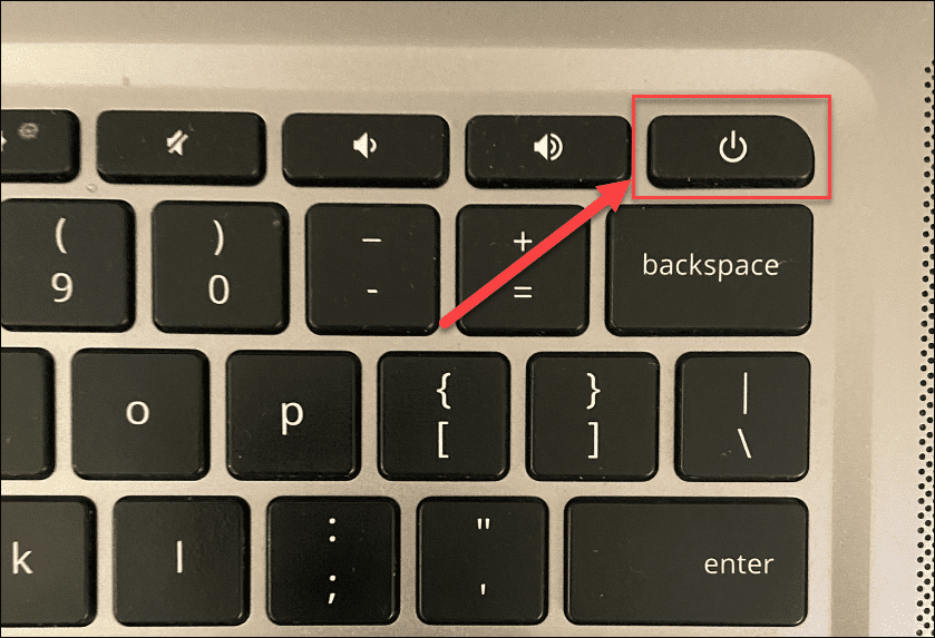 tipka za uključivanje popravlja crni zaslon Chromebooka