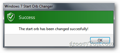 Pokrenite Orb Changer - uspjeh!