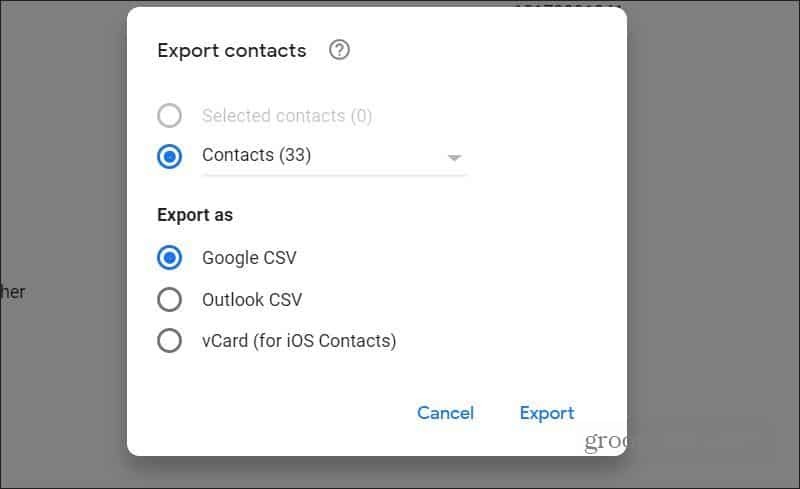 izvozni kontakti