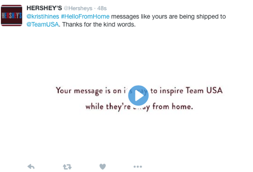 hersheys twitter razgovorni oglas