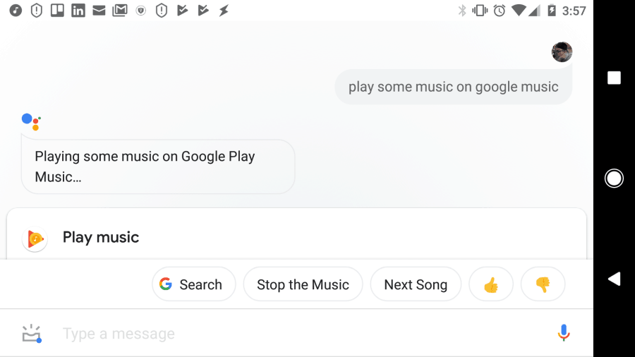 hej google svira slučajnu glazbu