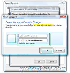 Windows 7 ili Vista Pridružite se domeni AD Directory Active Directory