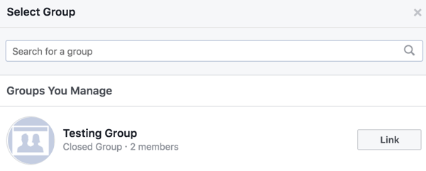 Povežite svoju Facebook grupu s drugim grupama.
