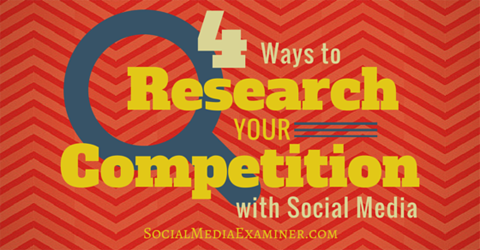 4 načina za istraživanje konkurencije