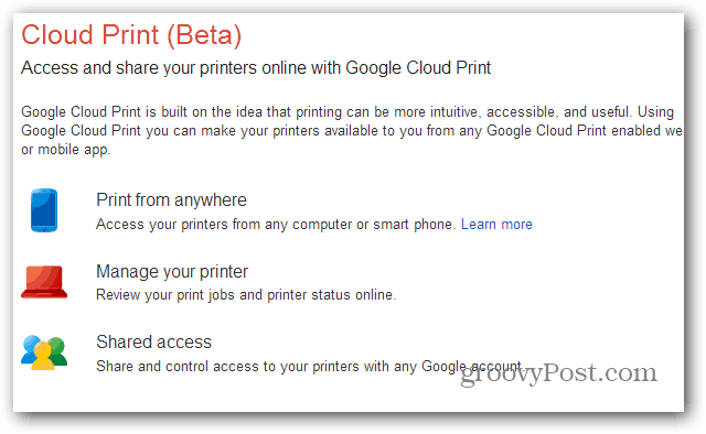 Ispis s Nexusa 7 putem Google Cloud Print