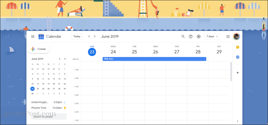 ilustracija google kalendara