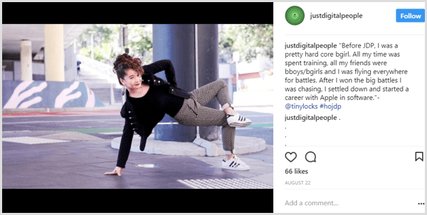 Instagram post ispričati primjer priče