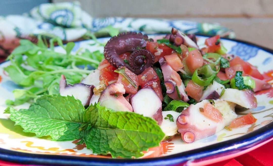 Kako napraviti salatu od hobotnice i koji su trikovi salate od hobotnice?