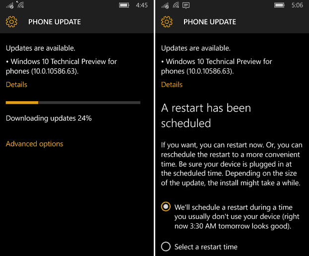 Windows 10 Mobile Build 10586.63, sada se izvodi za insajdere (ažurirano)