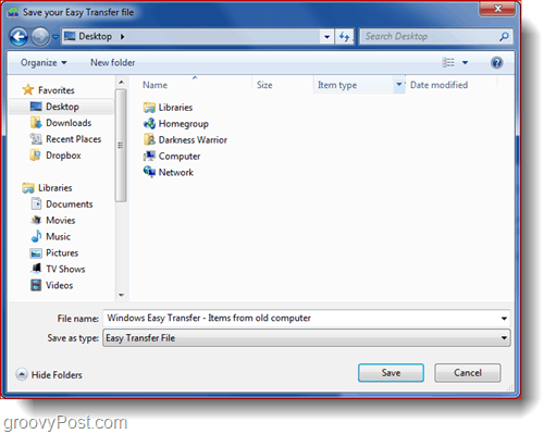 Alat za jednostavan prijenos sustava Windows 7 - Kratki vodič