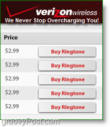 Napravite vlastite melodije zvona -Verizon naplaćuje 3 USD svaki! Ne Groovy