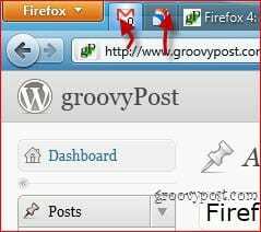 Firefox 4 prikvačene kartice aplikacija
