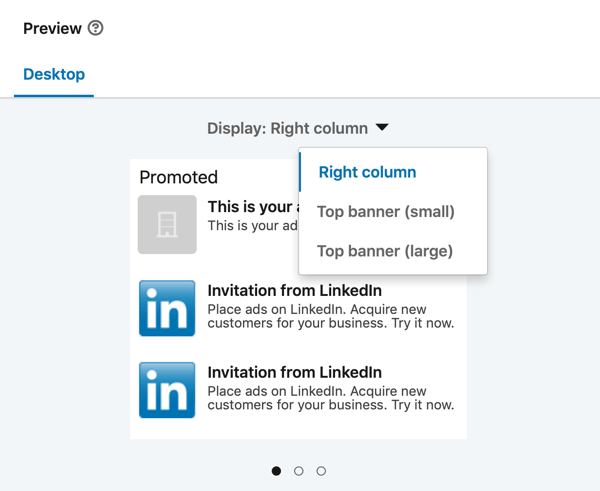 Kako izraditi LinkedIn tekstualni oglas, korak 13, pregled oglasa